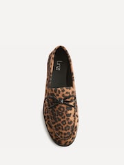 Linzi Animal Truly Loafers With Bow Detail - Image 4 of 6