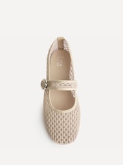 Linzi Brown Monaco Mesh Mary Jane Pumps - Image 4 of 5