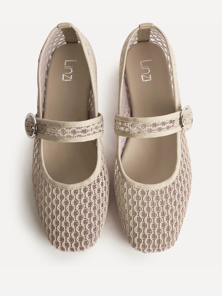 Linzi Brown Monaco Mesh Mary Jane Pumps - Image 5 of 5