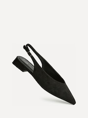 שחור - Linzi London Pointed Toe Ballet Flats - תמונה 5 מתוך 5