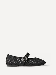 Linzi Black Monaco Mesh Mary Jane Pumps - Image 2 of 5