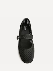 Linzi Black Monaco Mesh Mary Jane Pumps - Image 4 of 5