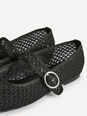 Linzi Black Monaco Mesh Mary Jane Pumps - Image 5 of 5
