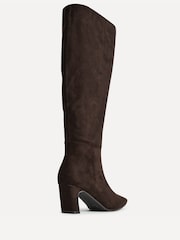 Linzi Brown Signature Block Heeled High Leg Boots - Image 3 of 5