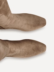 Linzi Natural Signature Block Heeled High Leg Boots - Image 4 of 5