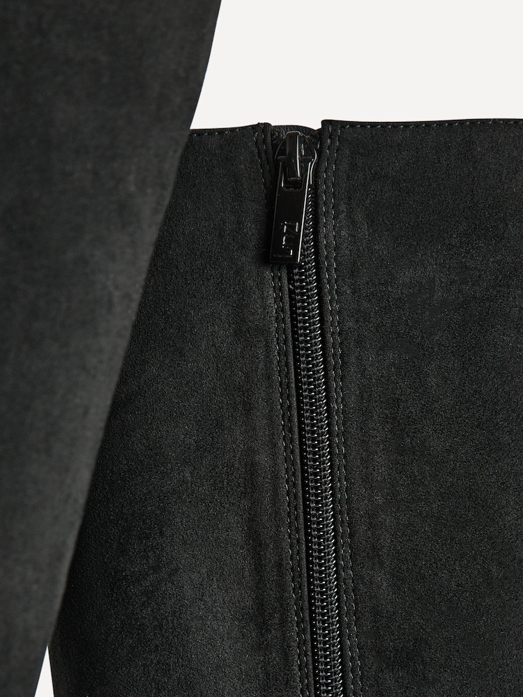 Linzi Black Suede Signature Block Heeled High Leg Boots - Image 5 of 5 Linzi Black Suede Signature Block Heeled High Leg Boots - Image 5 of 5