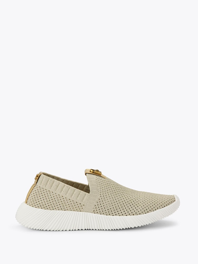 Kurt Geiger London Gold Lindie Trainers - Image 1 of 5