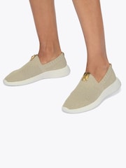 Kurt Geiger London Gold Lindie Trainers - Image 2 of 5
