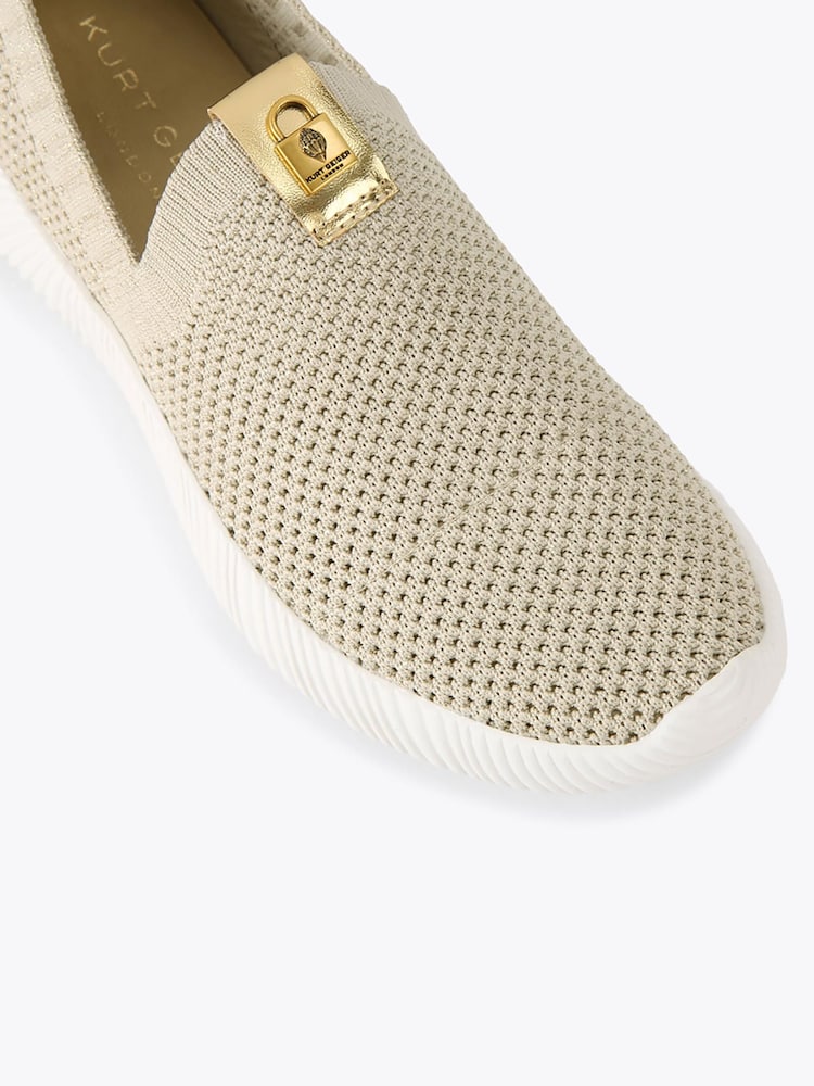 Kurt Geiger London Gold Lindie Trainers - Image 5 of 5