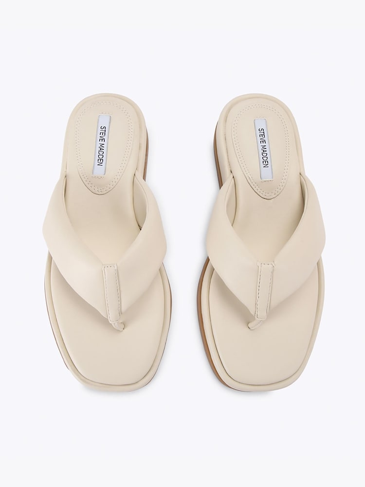 Steve Madden White Bella Sandals - Image 2 of 4 Steve Madden White Bella Sandals - Image 2 of 4