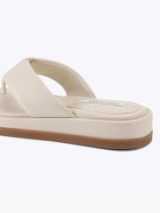 Steve Madden White Bella Sandals - Image 3 of 4