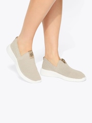 Kurt Geiger London Gold Lorna Trainers - Image 2 of 5