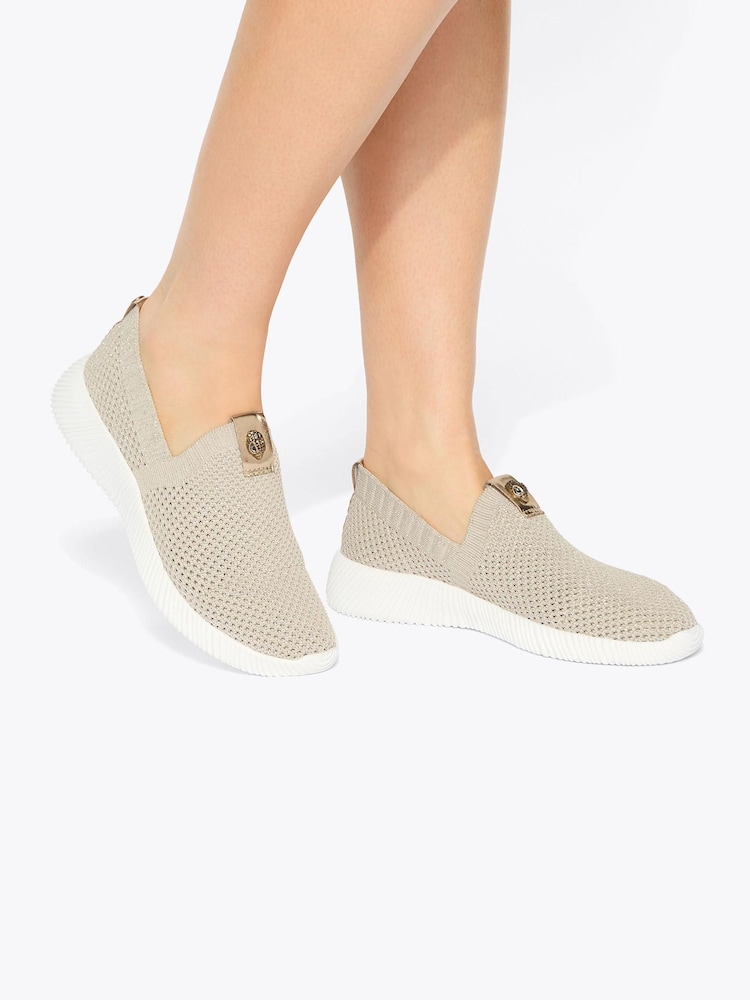 Kurt Geiger London Gold Lorna Trainers - Image 2 of 5 Kurt Geiger London Gold Lorna Trainers - Image 2 of 5