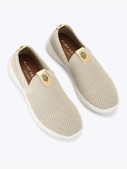 Kurt Geiger London Gold Lorna Trainers - Image 3 of 5