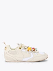 Kurt Geiger London Cream Kurt Bead Slim Runner Shoes - Image 1 of 5