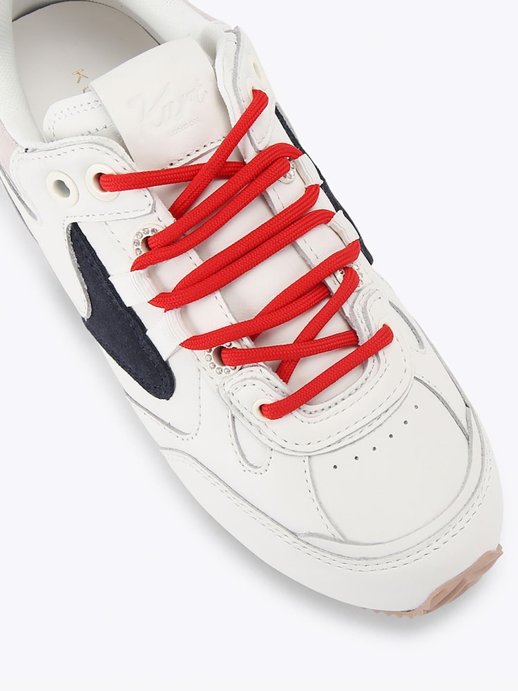 Kurt Geiger London White K Slim Runner Trainers - Image 4 of 4 Kurt Geiger London White K Slim Runner Trainers - Image 4 of 4