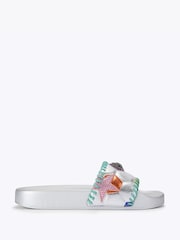 Kurt Geiger London Pink Meena Eagle Footy Sandals - Image 1 of 5