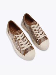 Kurt Geiger London Brown Lace Up Trainers - Image 3 of 5