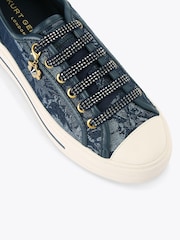 Kurt Geiger London Dark Blue Lace Up Trainers - Image 5 of 5