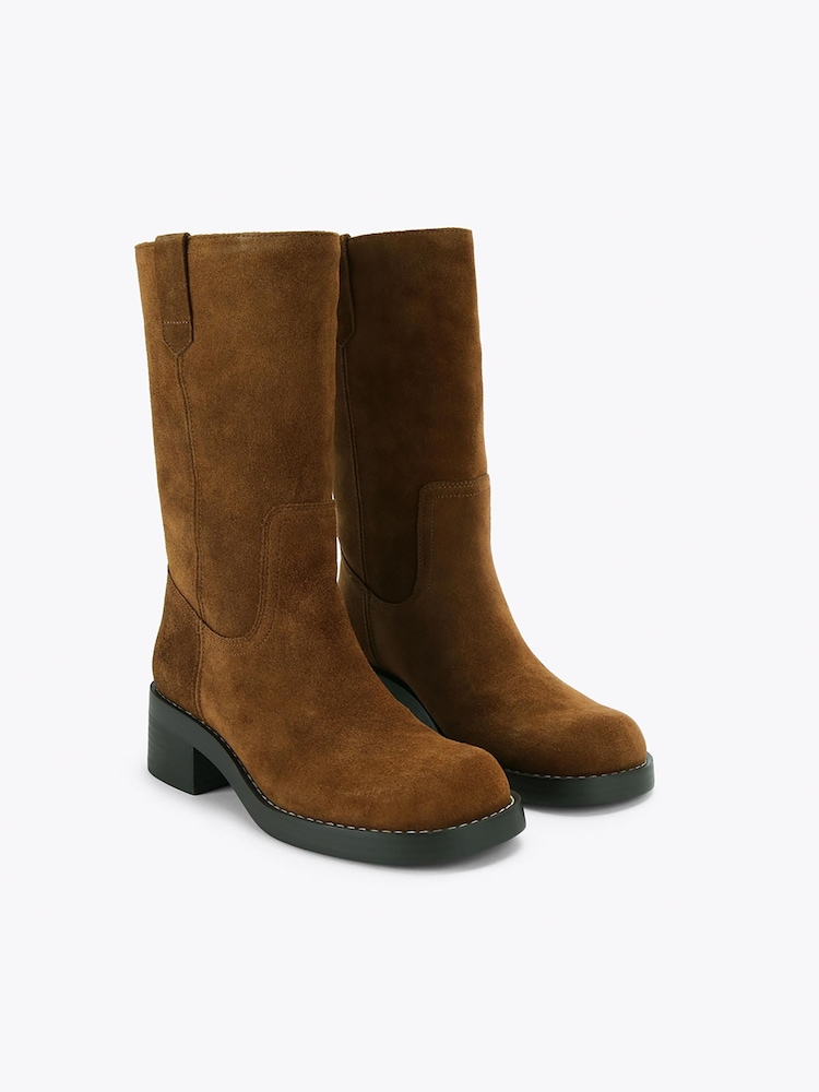 KG Kurt Geiger Natural Stint Boots - Image 2 of 4
