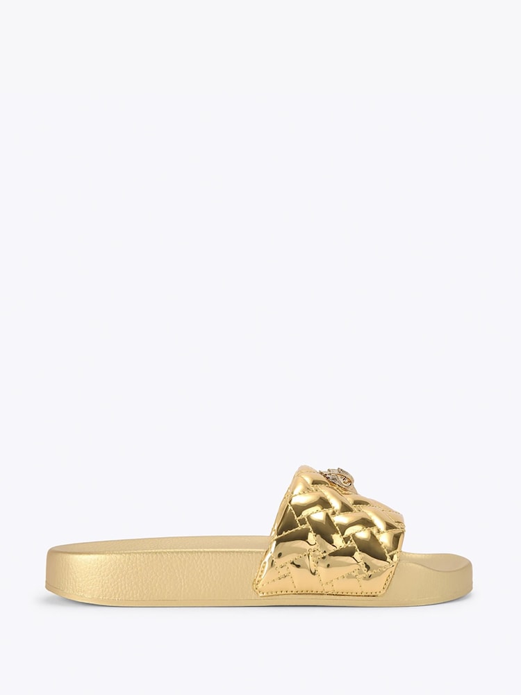 Kurt Geiger London Gold Meena Eagle Sandals - Image 1 of 5 Kurt Geiger London Gold Meena Eagle Sandals - Image 1 of 5