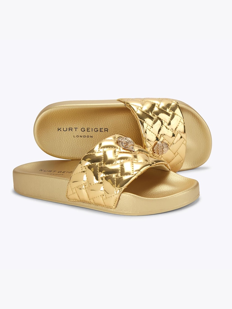 Kurt Geiger London Gold Meena Eagle Sandals - Image 5 of 5 Kurt Geiger London Gold Meena Eagle Sandals - Image 5 of 5