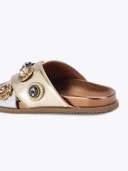 Kurt Geiger London Metallic Octavia Footbed Sandals - Image 3 of 4
