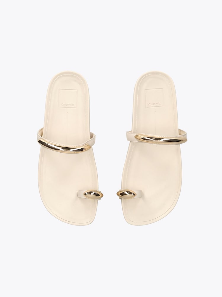 Dolce Vita White Sayah Sandals - Image 2 of 4 Dolce Vita White Sayah Sandals - Image 2 of 4