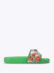 Kurt Geiger London Green Meena Eagle Sandals - Image 2 of 5