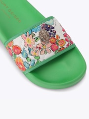 Kurt Geiger London Green Meena Eagle Sandals - Image 5 of 5