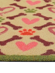 Hug Rug Natural Hearts and Bones Mat - Image 3 of 4