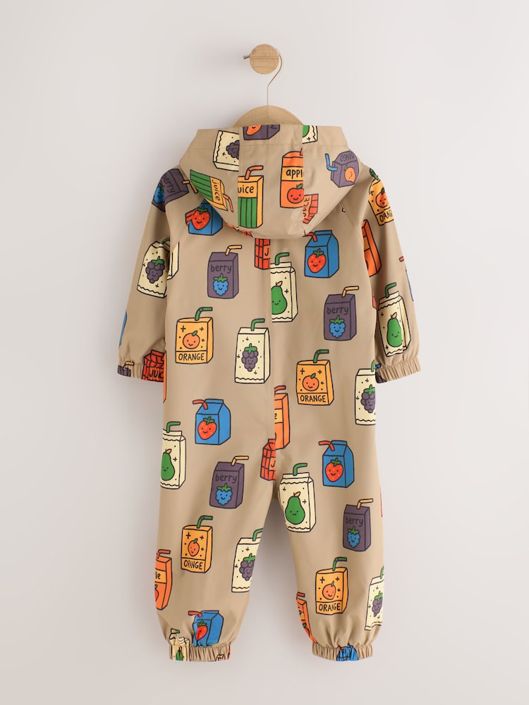 Juicebox Print Waterproof Fleece Lined Puddlesuit (3mths-7yrs) - Image 2 of 5