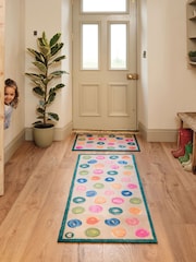 Hug Rug Beige Painted Spots Mat - Image 1 of 5