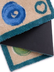 Hug Rug Beige Painted Spots Mat - Image 5 of 5