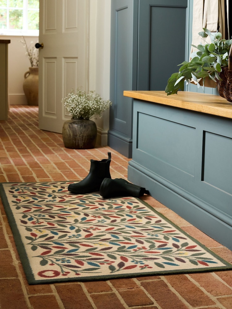 Hug Rug Natural Olive Branch Runner - Image 1 of 4 Hug Rug Natural Olive Branch Runner - Image 1 of 4