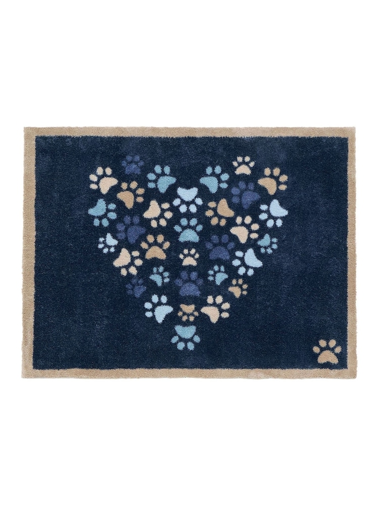 Hug Rug Blue Paws For Love Mat - Image 2 of 5 Hug Rug Blue Paws For Love Mat - Image 2 of 5