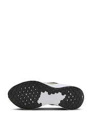 Nike Black/Gold Revolution 7 Easy On Running Trainers - Image 4 of 9