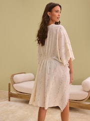 Natural Longline Kimono Cover-Up - Image 3 of 7
