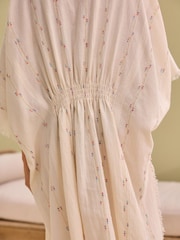Natural Longline Kimono Cover-Up - Image 5 of 7
