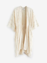 Natural Longline Kimono Cover-Up - Image 6 of 7