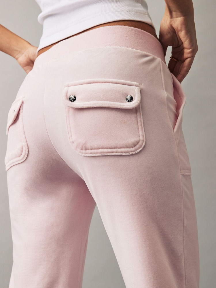 Juicy Couture Pink Classic Velour Mid Rise Pocketed Trackpants - Image 5 of 5