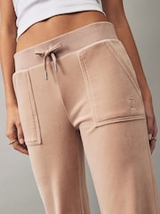 Juicy Couture Womens Velour Straight Leg Joggers - Image 4 of 4