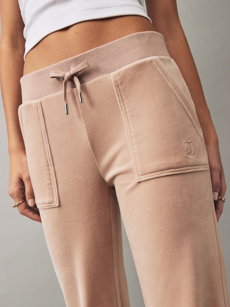 Juicy Couture Womens Velour Straight Leg Joggers - Image 4 of 4