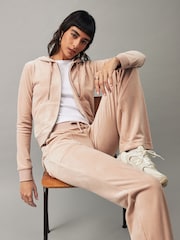 Juicy Couture Womens Zip Through Velour Robertson Zip Up Hoodie - Image 1 of 5