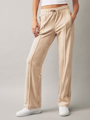 Juicy Couture Velour Straight Leg Trackpants With Diamante Branding - Image 1 of 4