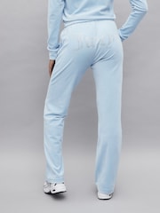 Juicy Couture Velour Straight Leg Trackpants With Diamante Branding - Image 3 of 8