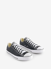 Converse Black Leather Chuck Taylor All Star Low Trainers - Image 11 of 21