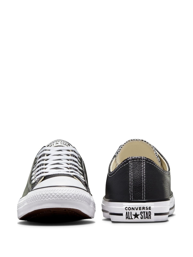 Converse Black Leather Chuck Taylor All Star Low Trainers - Image 14 of 21