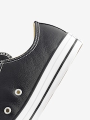 Converse Black Leather Chuck Taylor All Star Low Trainers - Image 20 of 21