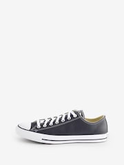 Converse Black Leather Chuck Taylor All Star Low Trainers - Image 8 of 21